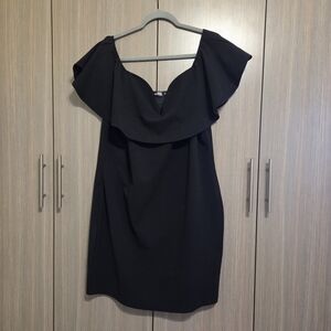Elegant Black Off-Shoulder Dress